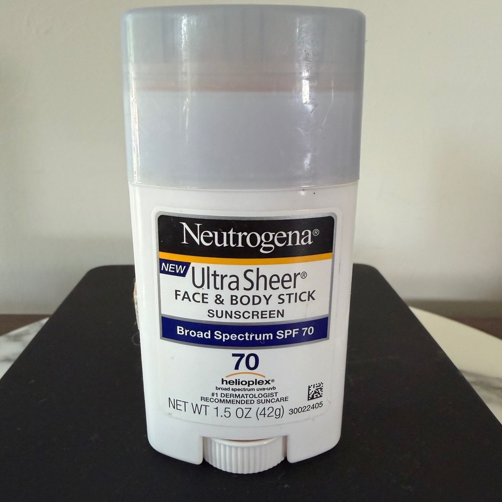 Neutrogena Ultra Sheer Face & Body Stick Sunscreen Broad Spectrum SPF 70 1.5oz
